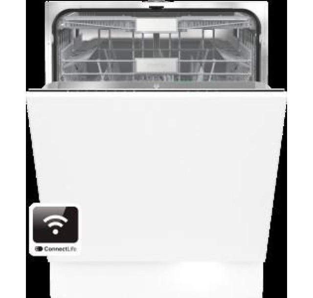 Посудомийна машина Gorenje вбудовувана, 16компл, інверторн, A+++, 60см, TotalDry, Повний AquaStop, Wi-Fi, 3 кошики, білий