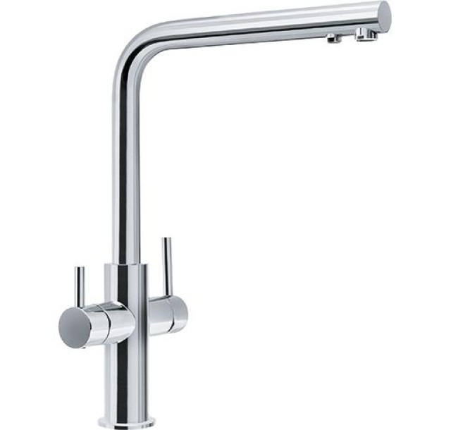 Змішувач для кухні Franke Neptune Clear Water, довж.виливу - 220мм, поворотний, 1+1фільтр, хром