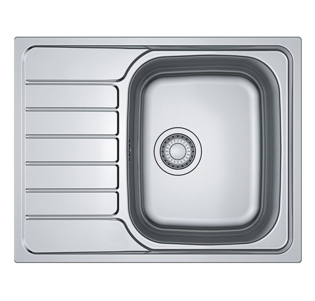 Мийка кухонна Franke Spark, нерж.сталь, прямокутник, з крилом, 635х500х160мм, чаша - 1, накладна, SKL 611-63, нерж декор