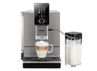 Кавомашина NIVONA CafeRomatica 2.2л, зерно + мелена, автомат.капучинатор, авторецептів. - 9, сріблястий