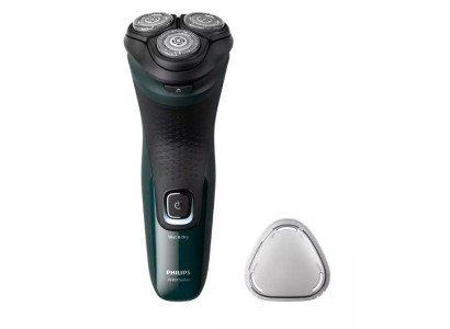 Бритва електр. Philips роторна Series 3000X,  бритв.головок-3, Li-Ion, сух.+волог., тример, чорно-зелений