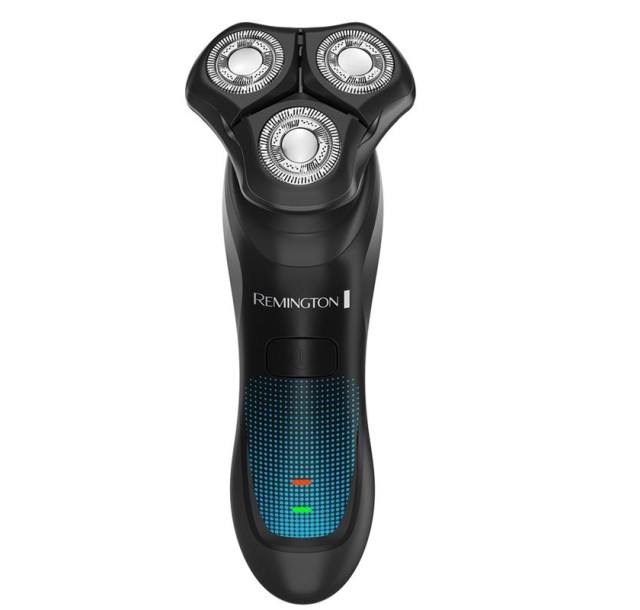 Бритва електр. Remington роторна Hyperflex Aqua,  бритв.головок-3, Li-Ion, сух.+волог., тример, чорно-синій