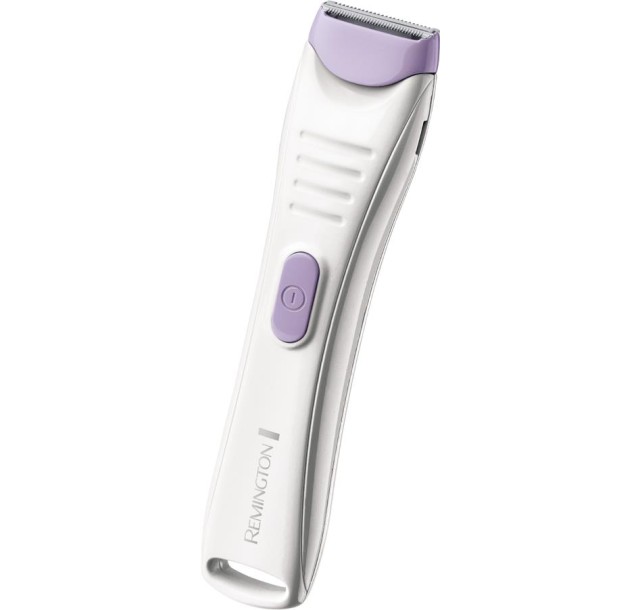 Тример Remington, для тіла та інтимних зон Smooth&Silky, акум., насадок-2, для жінок, кейс, сталь, фіолетовий