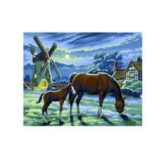 Набір для творчості Sequin Art Painting by numbers Senior Вечірні пасовища 39*30см