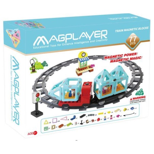 Конструктор Magplayer Потяг 77ел