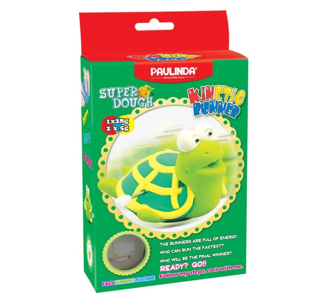 Маса для ліплення Paulinda Super Dough Running Race Черепаха заводний механізм