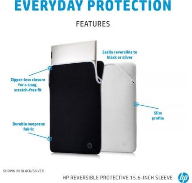 Чохол HP 15 Reversible Protective Blk/Slv Sleeve