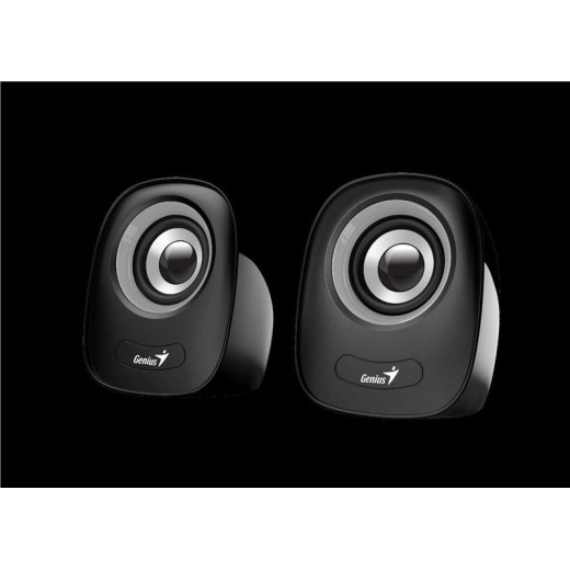 Акустична система Genius SP-Q160 2.0, USB, mini-jack сірий