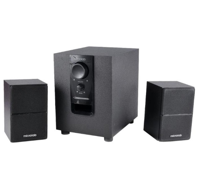 Акустична система MICROLAB M-106 2.1, 10W, mini-jack, чорний