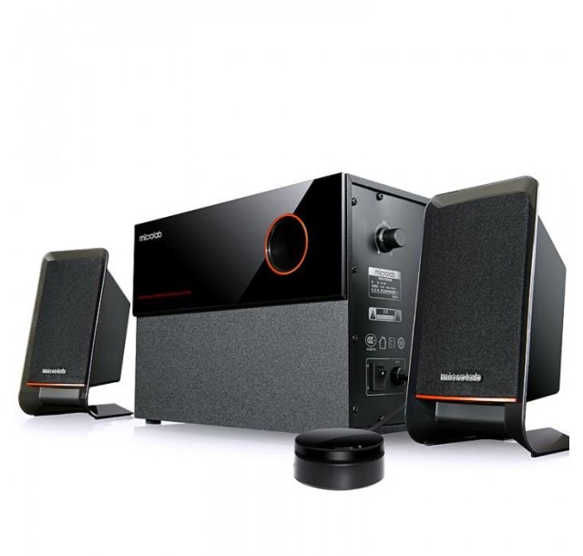 Акустична система MICROLAB M-200 2.1, 40W, mini-jack, чорний