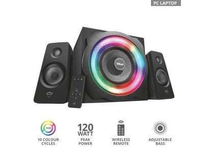 Акустична система Trust GXT 629 Tytan 2.1, 60Вт, AUX, RGB, чорний
