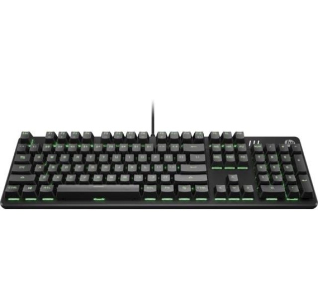 Клавіатура механічна HP Pavilion Gaming 550, 104key, Red Hybrid Switch, USB-A, EN/RU, RGB, чорний