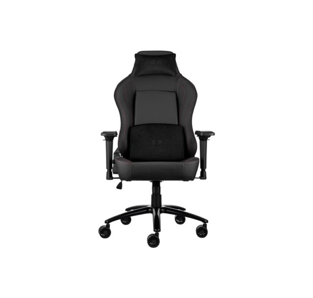 Крісло 2E GAMING BASAN II, ПУ шкіра, 4D-Armrests, чорно-червоний