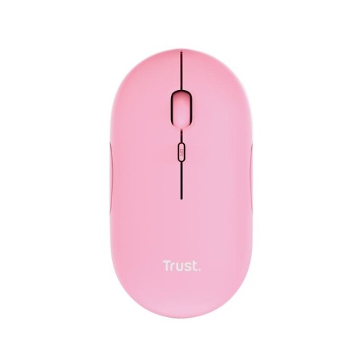 Миша Trust Puck Rechargeable,  Ultra-Thin,  BT/WL,  Silent, Рожевий