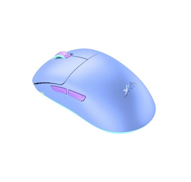 Миша Xtrfy M8, WL/USB-A, RGB, Frosty Purple