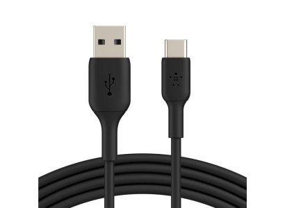 Кабель заряджання/синхронізації Belkin USB-A > USB-С, 1м, PVC, чорний
