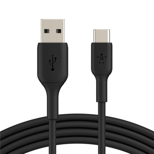 Кабель заряджання/синхронізації Belkin USB-A > USB-С, 1м, PVC, чорний