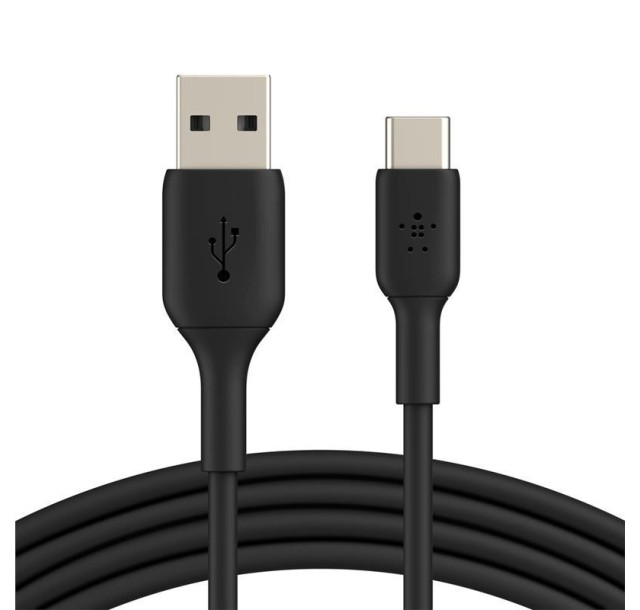 Кабель заряджання/синхронізації Belkin USB-A > USB-С, 1м, PVC, чорний