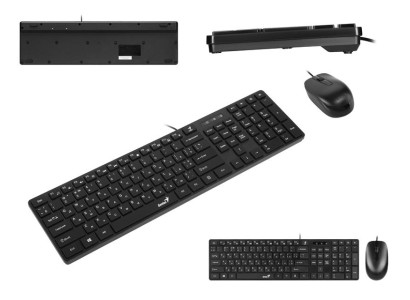 Комплект Genius C-126 SlimStar USB Black Ukr