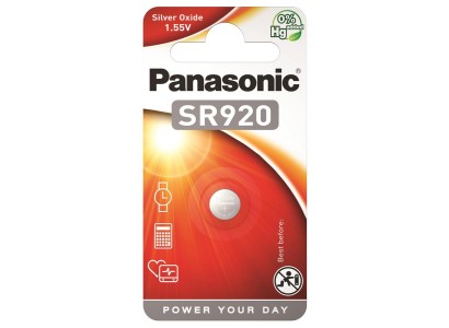 Батарейка Panasonic срібло-цинкова SR920(370, V370, D370) блістер, 1 шт.