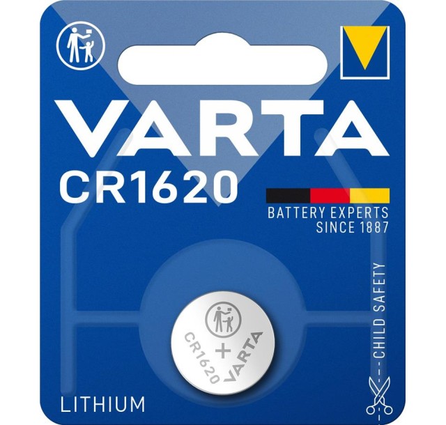 Батарейка Varta літієва CR1620 блістер, 1 шт