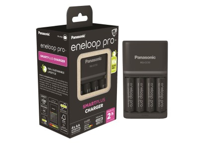 Зарядний пристрій Panasonic Smart-Quick Charger + Акумулятор Eneloop Pro NI-MH  AA 2500 мАг, 4 шт.