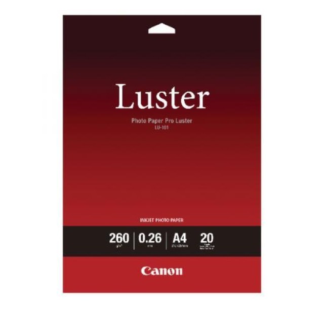 Папір Canon A4 Luster Photo Paper Pro LU-101 20 арк.