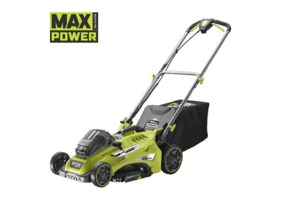 Газонокосарка акумуляторна Ryobi RLM36X46H50PG, MAX POWER 36В, 1х5Аг, 46см, 45л, 20-70мм, з функцією Power-Assist, 17.8кг