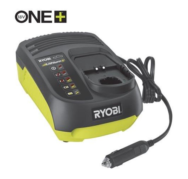 Зарядний пристрій Ryobi RC18118C, 18В ONE+, з живленням від автомобільної мережі 12В