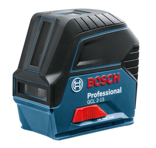 Нівелір лазерний Bosch GCL 2-15, до 15м, ±0.3мм/м, + RM1 + BM3 clip + кейс, 0.5кг