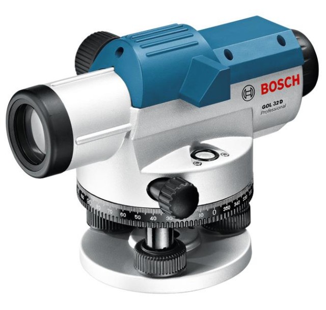 Нівелір оптичний Bosch GOL 32 D, до 120м, ±1мм/30м, зум х32, 1.5кг