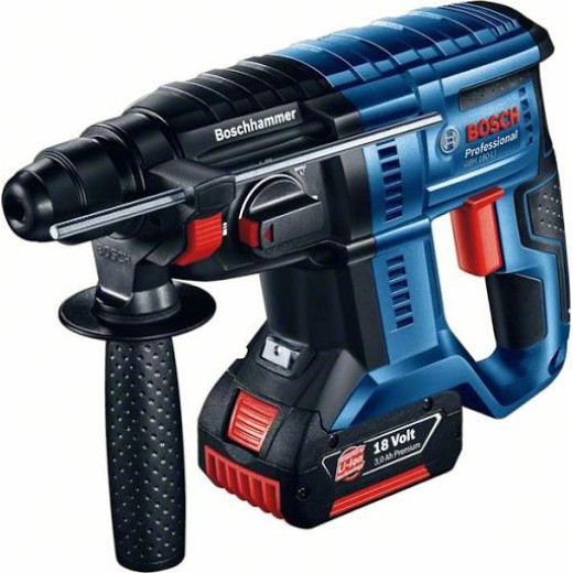 Перфоратор Bosch GBH 180-LI, акумуляторний, 1x4.0 Ач, 18, 2 Дж, 2.3 кг