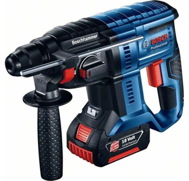 Перфоратор Bosch GBH 180-LI, акумуляторний, 1x4.0 Ач, 18, 2 Дж, 2.3 кг
