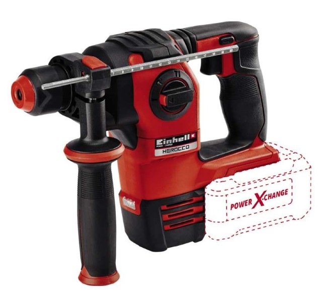 Перфоратор Einhell HEROCCO 18/20, PXC, акум., SDS+, 2.2Дж, 4.38кг, Solo (без АКБ та ЗП)