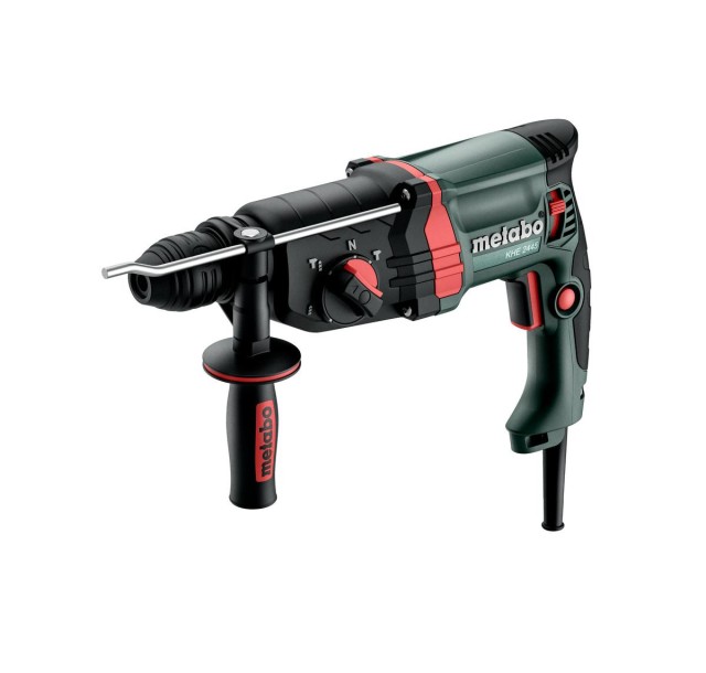 Перфоратор Metabo KHE 2445, 800Вт, SDS-plus, 2.4Дж, 3 режими, 0-1500об/хв, 2.8кг