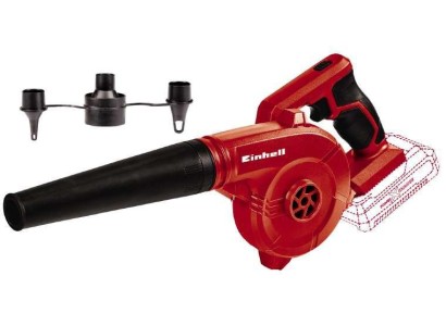 Повітродув акумуляторний Einhell TE-CB 18/180 Li - Solo, 18В, 130/180 км/г, 3 насадки,  0.9кг, без АКБ і ЗП