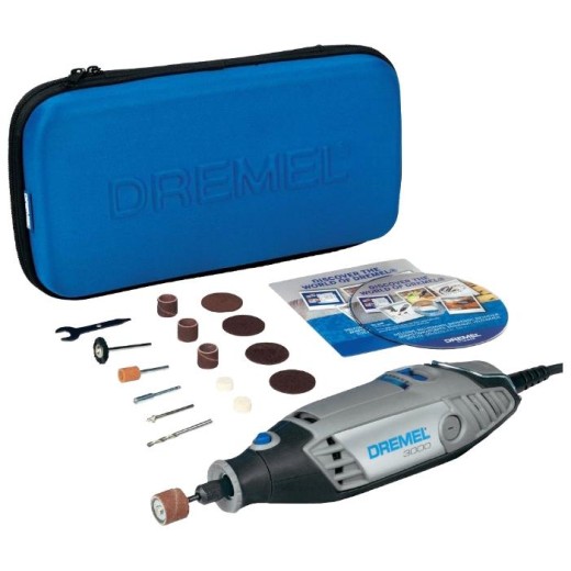 Шліфмашина шліфувально-гравірувальна Dremel 3000-15, 130 Вт, 10000об/хв, 15 насадок, 0.55кг
