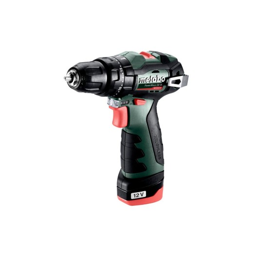Шурупокрут-дриль акумуляторний Metabo POWERMAXX SB BL, 12В 2х2Аг,  20/38Нм, 0-400/0-1500об/хв, 0.8кг