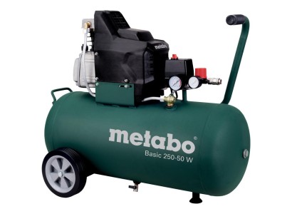Компресор повітряний Metabo Basic 250-50 W, 1500Вт, 50л, 110л/хв, 8бар