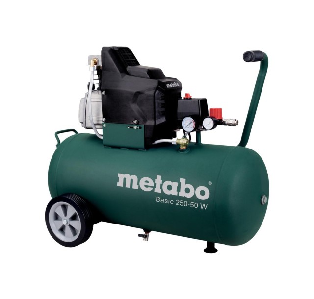 Компресор повітряний Metabo Basic 250-50 W, 1500Вт, 50л, 110л/хв, 8бар