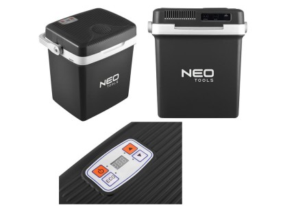 Холодильник мобільний Neo Tools, 2в1, 26л, 230/12В, підігрів 55Вт, охолодження 60Вт, електронна панель, USB-порт, 3.8кг