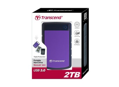 Портативний жорсткий диск Transcend 2TB USB 3.1 StoreJet 25H3 Фіолетовий