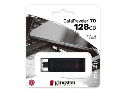 Накопичувач Kingston  128GB USB 3.2 Type-C Gen 1 DT70