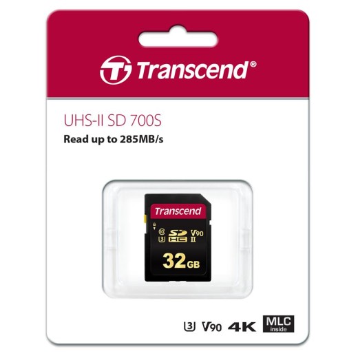 Карта пам'яті Transcend SD  32GB C10 UHS-II U3 R285/W220MB/s 4K