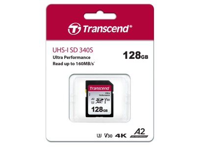 Карта пам'яті Transcend SD 128GB C10 UHS-I U3 A2 R160/W90MB/s 4K