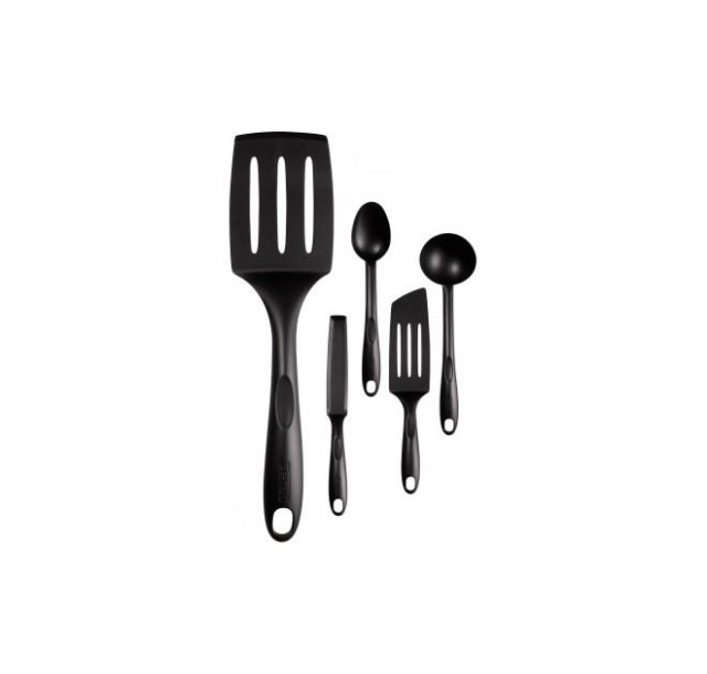 Набір кухонних аксесуарів Tefal Bienvenue, 5шт, пластик, чорний