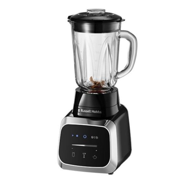 Блендер Russell Hobbs стаціонарний Sensigence, 1000Вт, чаша-1500мл, скло, сенс. управл., чорно-сірий
