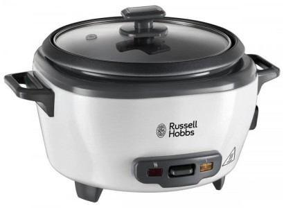 Рисоварка Russell Hobbs Medium, 300Вт, чаша-1.4л, електронне керув., знімна кришка, сіро-чорний