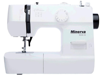 Швейна машина МINERVA Max30, електромех., 71 Вт, 13 швейних операцій, петля напівавтомат, білий