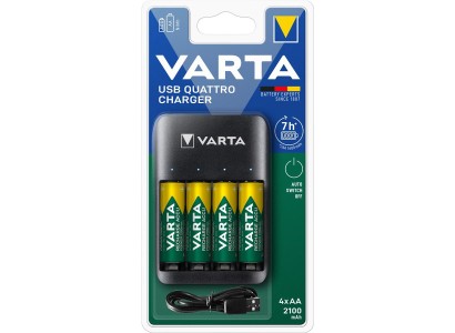 Зарядний пристрій  Varta Value USB Quattro Charger 4хNI MH AA2100 мА•год